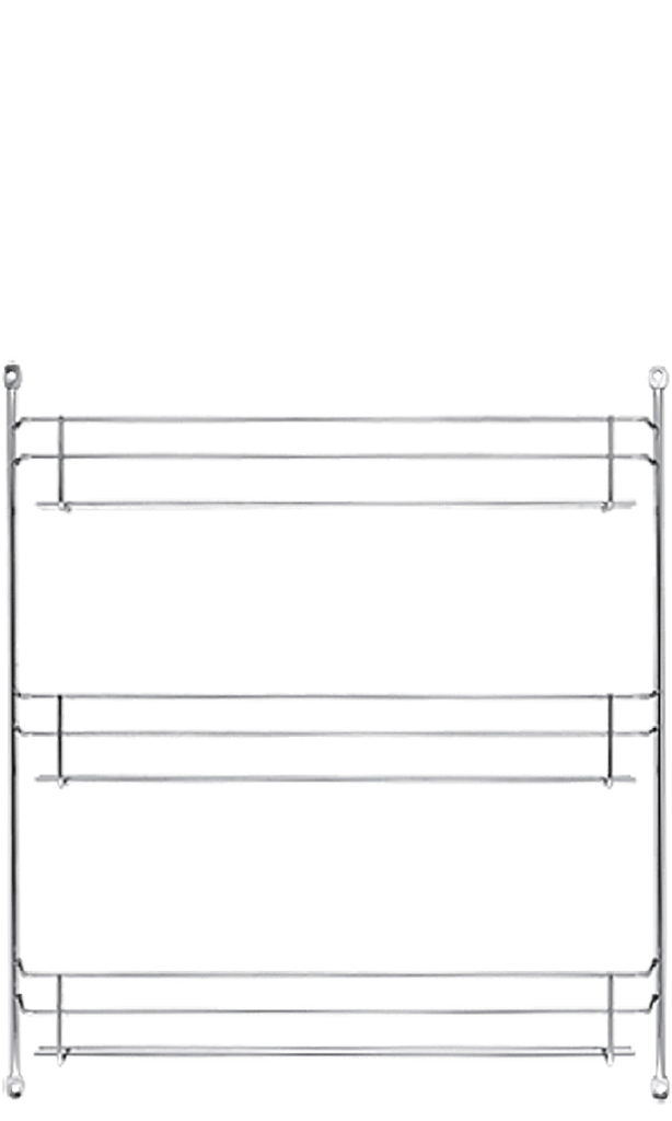 21er Chrom-Gewürzregal leer